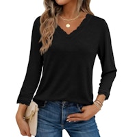 Women's 3/4 Sleeve Lace Top