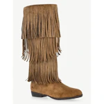 No Boundaries Women's Fringe Boots