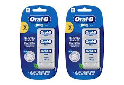 2 Oral-B Glide Dental Floss Packs