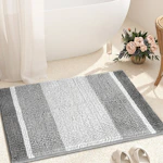 Chenille Absorbent Plush Bath Rug,
