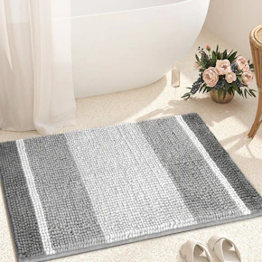 Chenille Absorbent Plush Bath Rug,