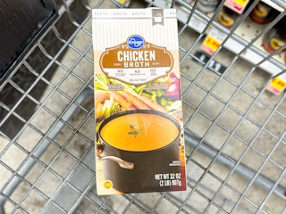 kroger broth in shopping cart