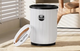 a towel warmer in a room 