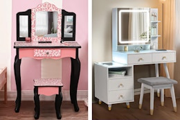 Vanity Table Sets Are Over 50% Off at Walmart — Prices Start at Just $59.99 card image