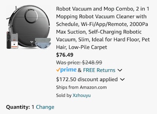 amazon Robot Vacuum and Mop 2024