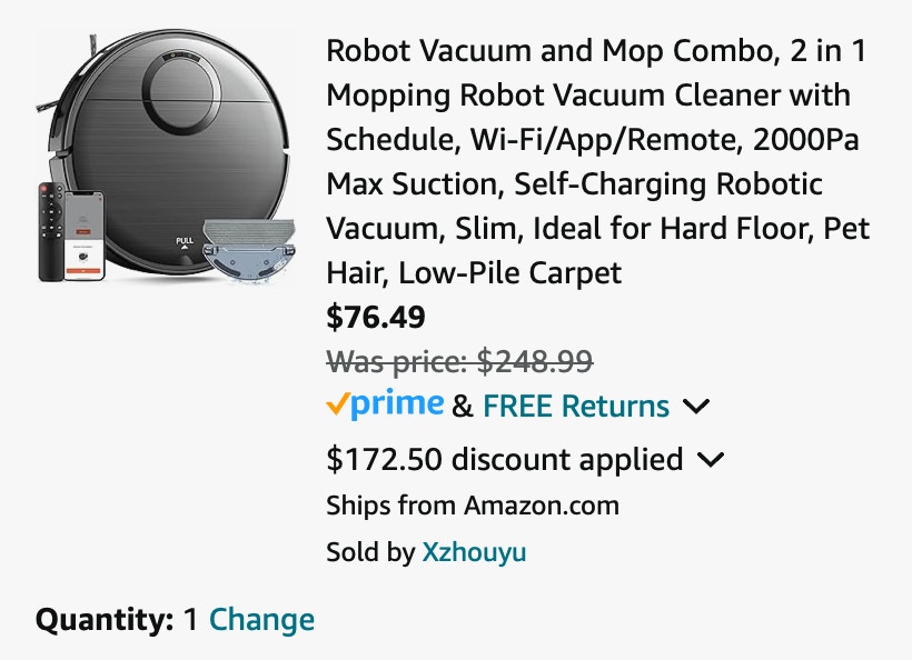 amazon Robot Vacuum and Mop 2024
