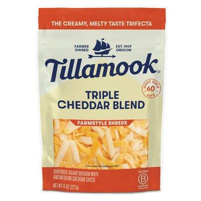 2 Tillamook Shredded Cheese Bags