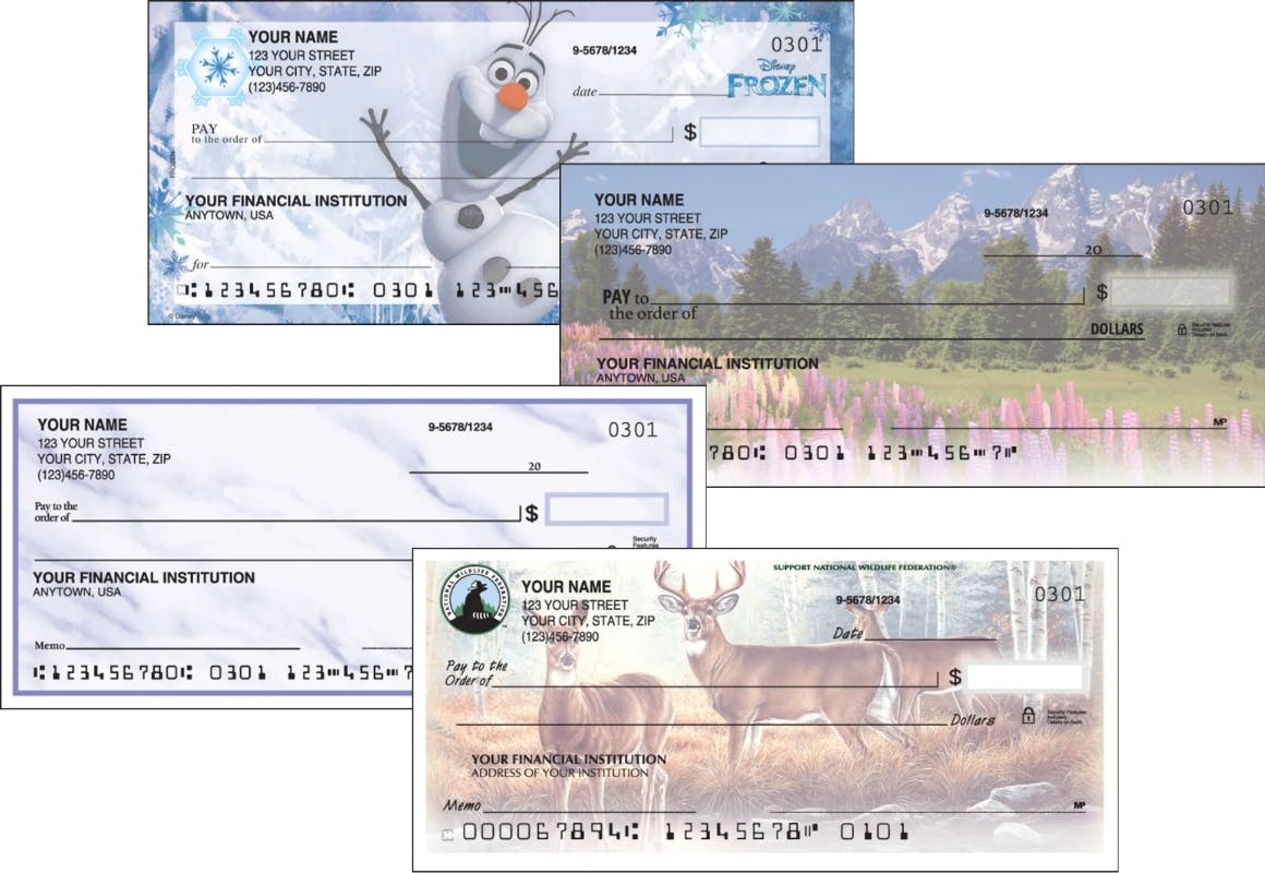 4 Personalized Checks Boxes