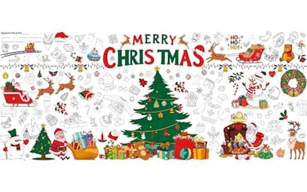 Christmas Coloring Tablecloth