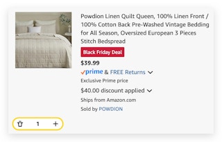 Powdion Linen Quilt Queen