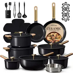 CAROTE 31pcs Ceramic Cookware Set