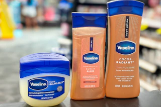 Vaseline products on a store display
