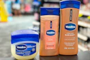 Vaseline products on a store display