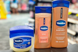 Vaseline products on a store display