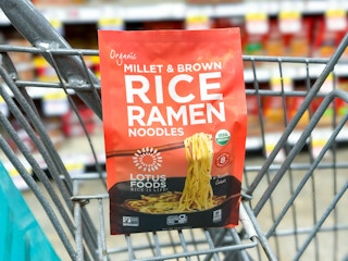 lotus foods ramen in shopping cart
