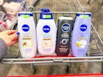 nivea body washes in a cvs cart