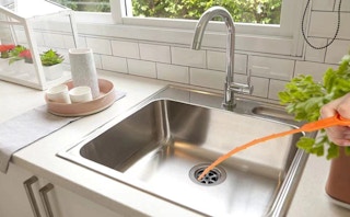 Drain Clog Remover in a sink