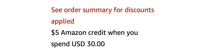 Amazon Credit Protein Shake Receipt