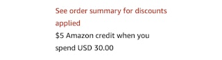 Amazon Credit Protein Shake Receipt