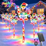 Solar Santa Pathway Lights 8-Pack