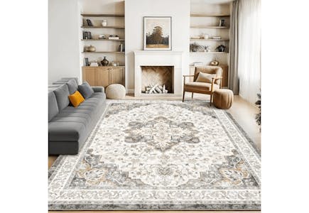 Machine Washable Area Rug