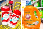 dollar general old spice and arm & hammer 2-photo collage