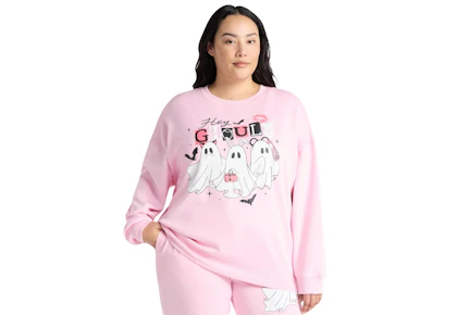 Women's Plus Halloween Sweatshirt