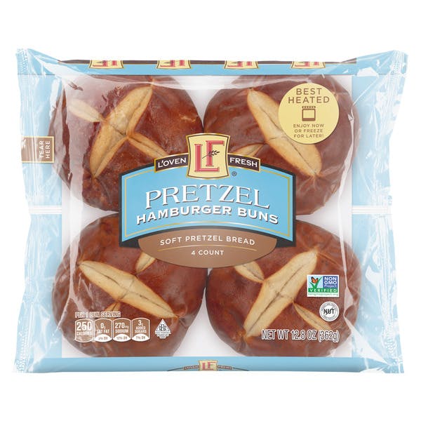 L'oven Fresh Pretzel Burger Buns