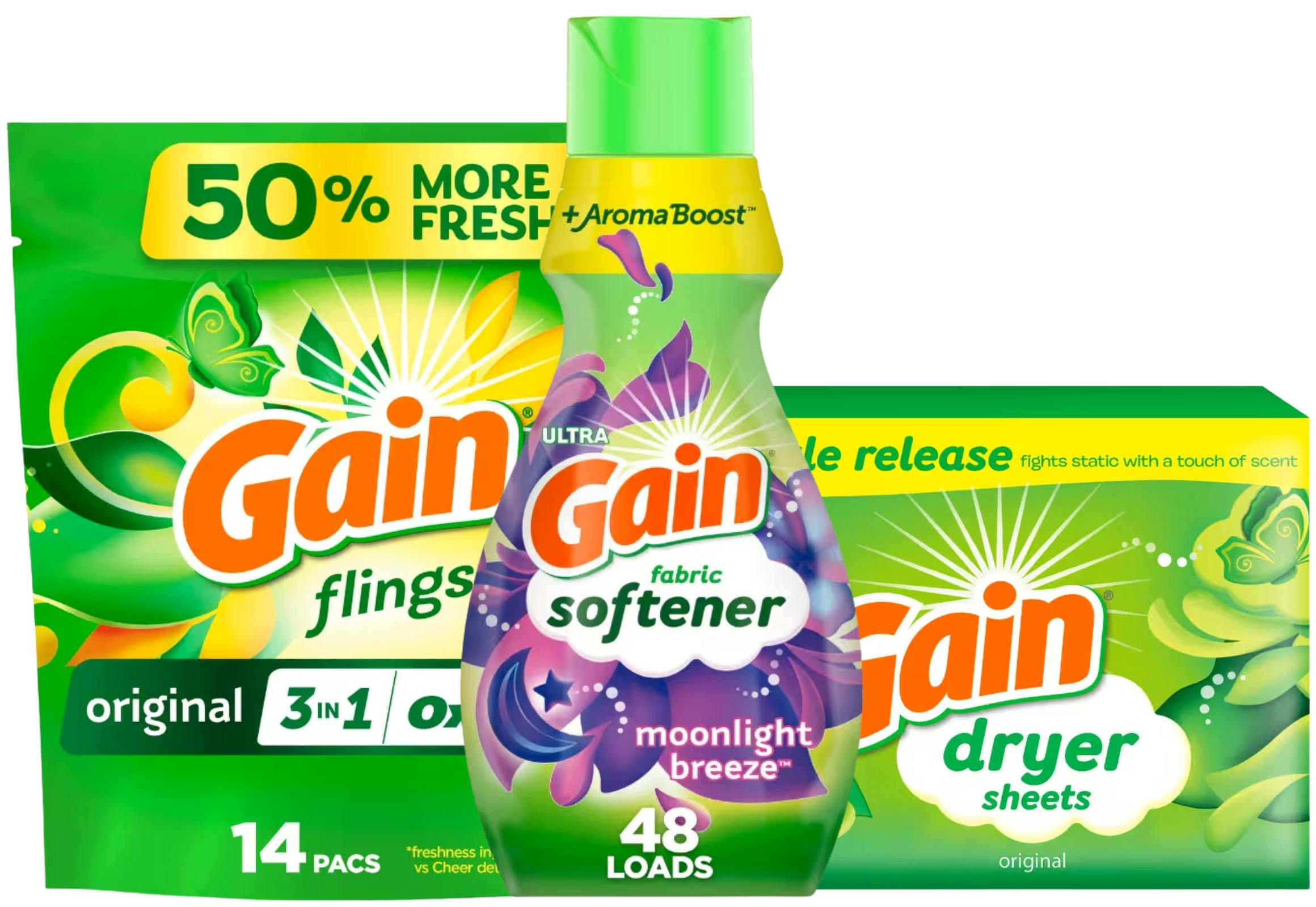 9 Gain Laundry Products