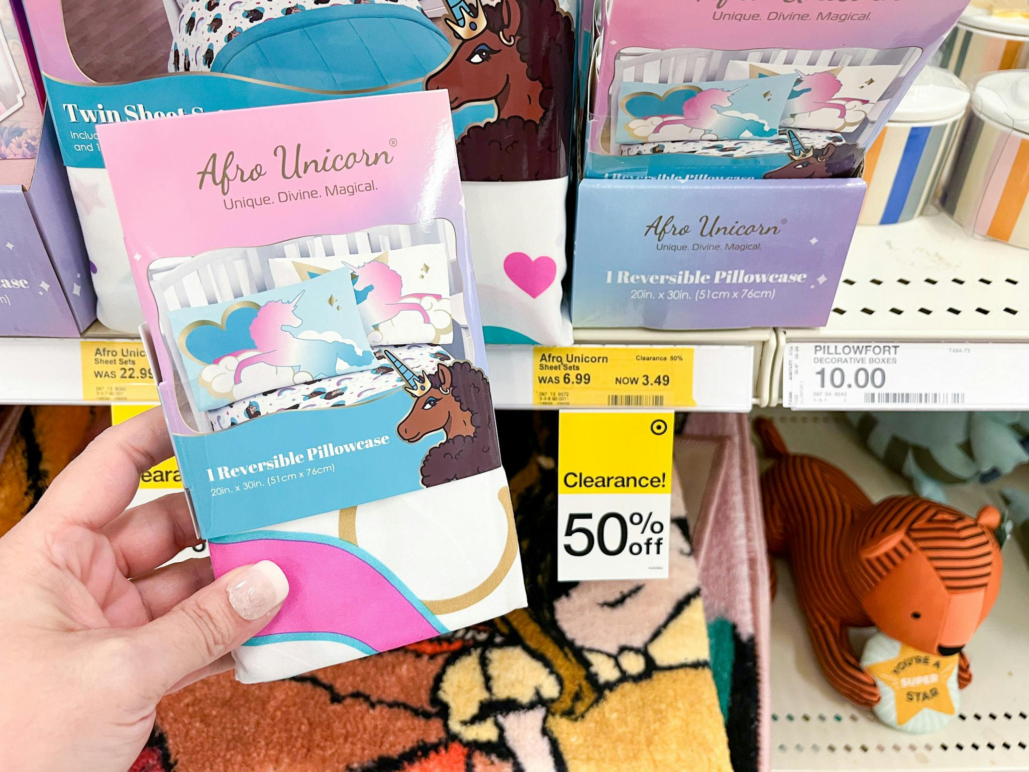 Afro Unicorn Pillowcase