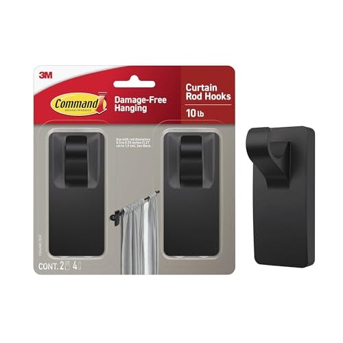 Command Curtain Rod Hooks