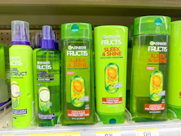 garnier hair care items on walgreens shelf
