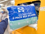 Sealy All Positions 2-pack Bed Pillows in Walmart store