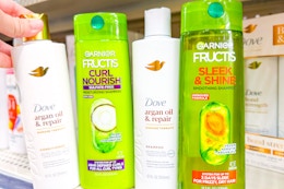 Shampoo Shopping Haul: Dove and Garnier Products, Only $1.49 Each at Kroger card image