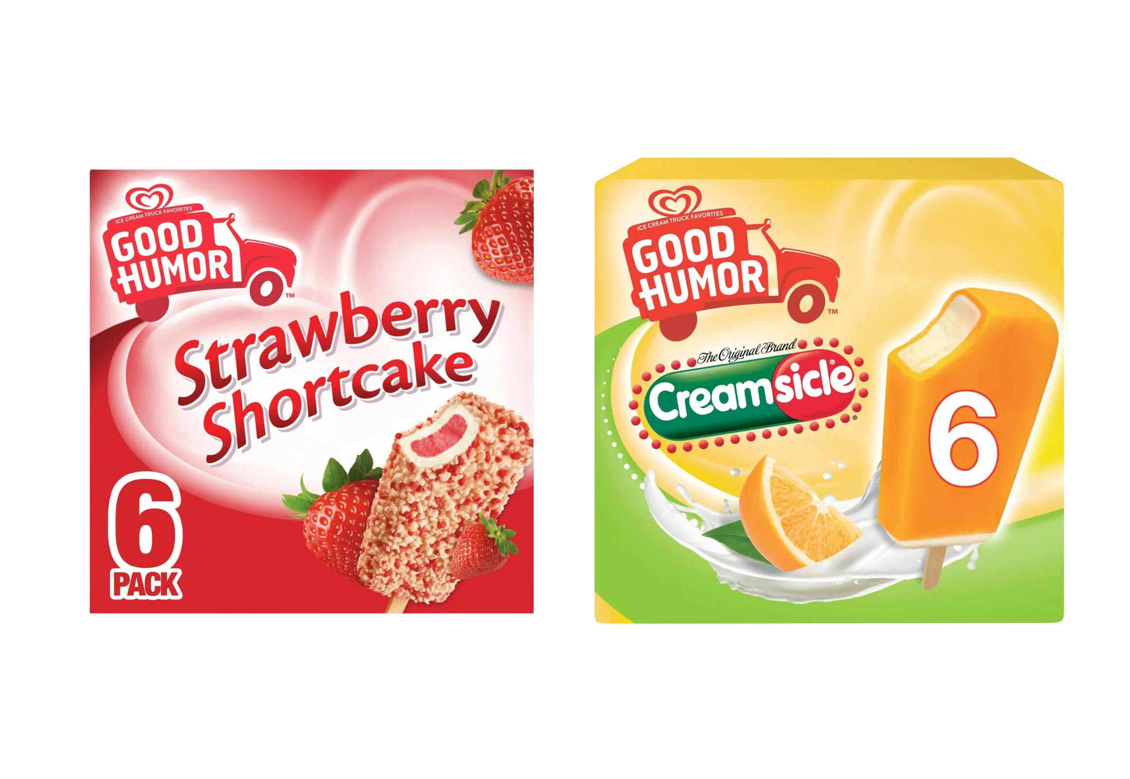 2 Good Humor Dessert Bars
