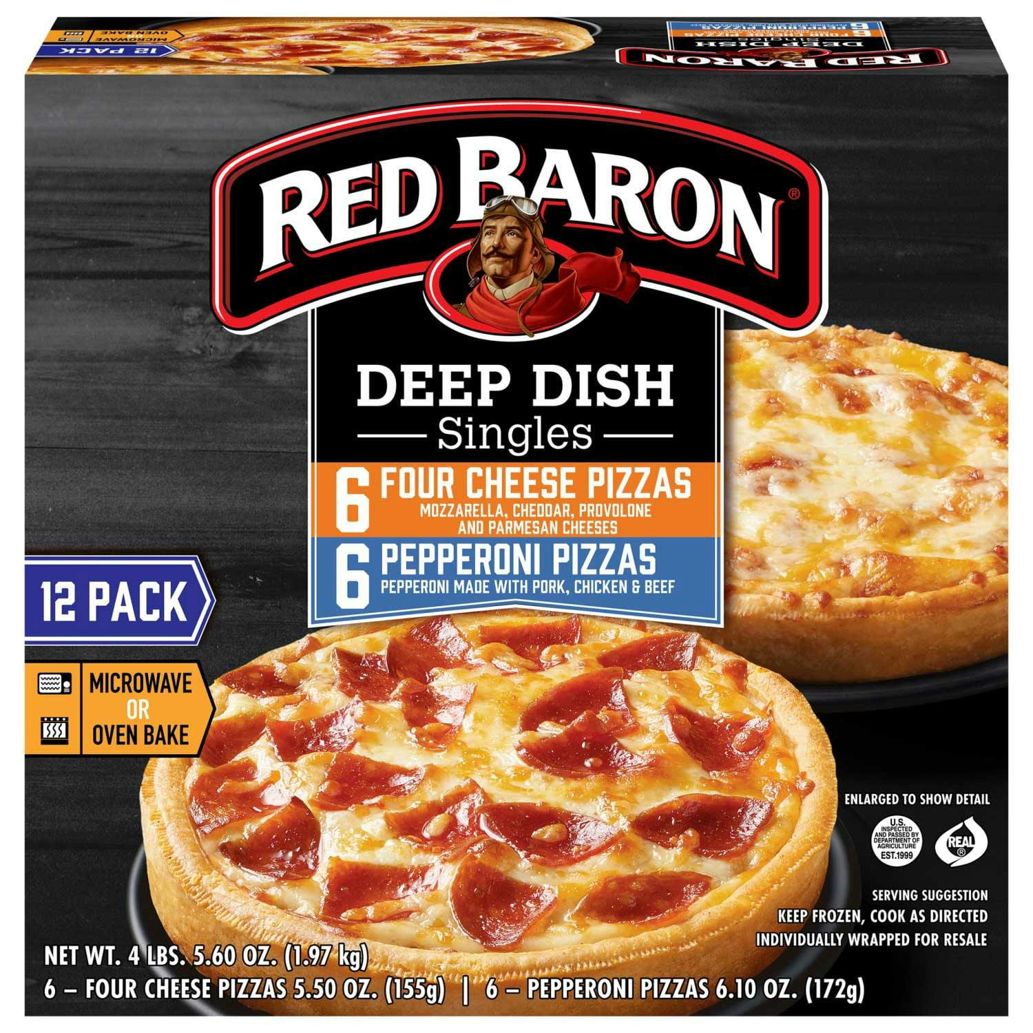 Red Baron Deep Dish Singles 12-Pack