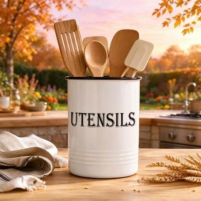 Vintage Farmhouse Utensil Holder