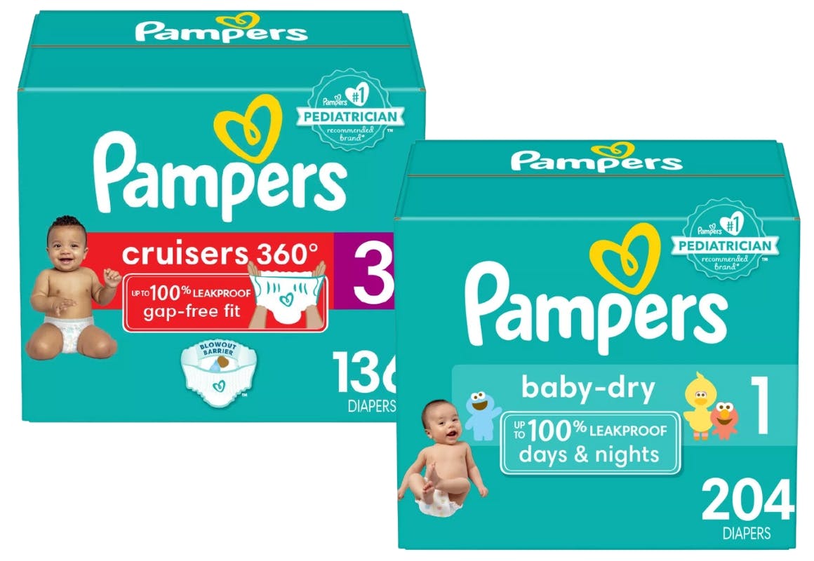 2 Pampers Diapers