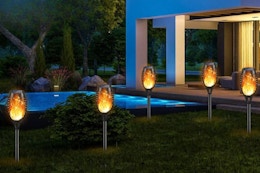 Solar Outdoor Lights 10-Pack, Only $28 Shipped card image