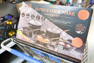 Tyme & Table Cookware Set in Walmart Shopping Cart
