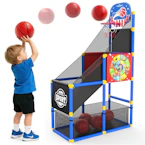 Kids 2-in-1 Arcade Basketball Hoop
