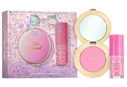 Too Faced Blush and Lip Oil Set