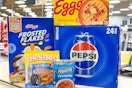 kroger 5x digital coupon deals groceries on store shelf