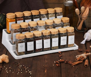 Bamboo Lid Spice Jars