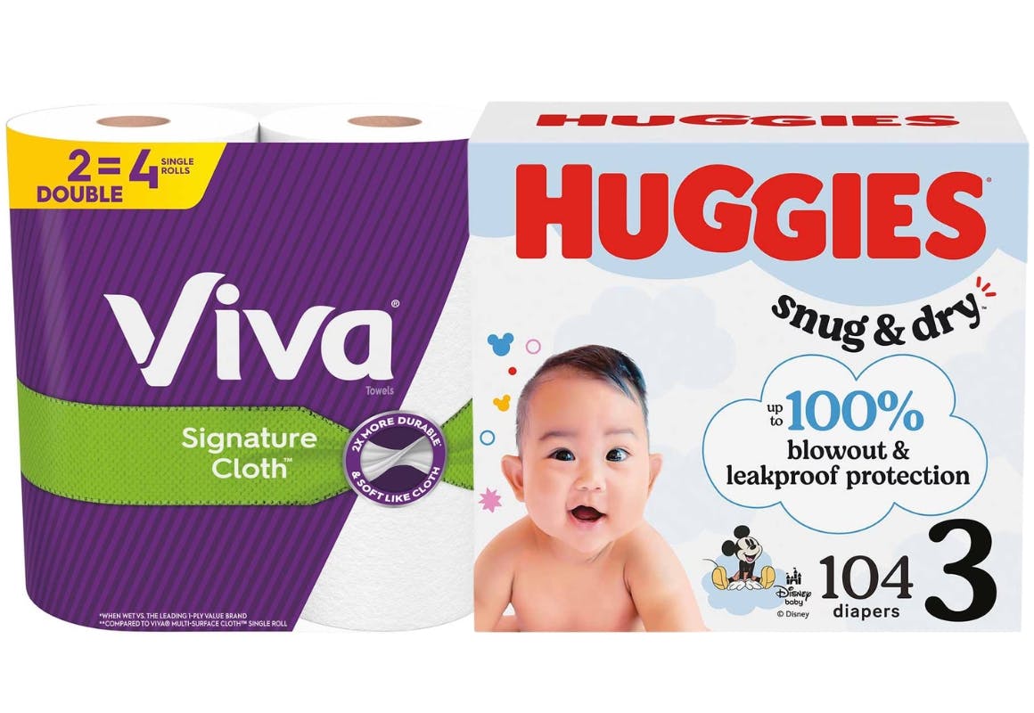 1 Huggies + 2 Viva Items