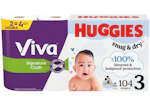 1 Huggies + 2 Viva Items
