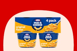 Kraft Mac & Cheese 4-Packs: Get 2 for $5.41 on Amazon card image