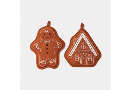Wondershop Gingerbread Potholder Set
