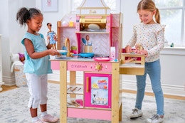 KidKraft Cook With Barbie Wooden Play Kitchen, Now $55 on Amazon (Reg. $79) card image