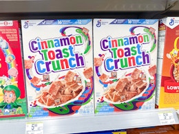 Cinnamon Toast Crunch Cereal: Get 2 for $2 Each at Walgreens card image